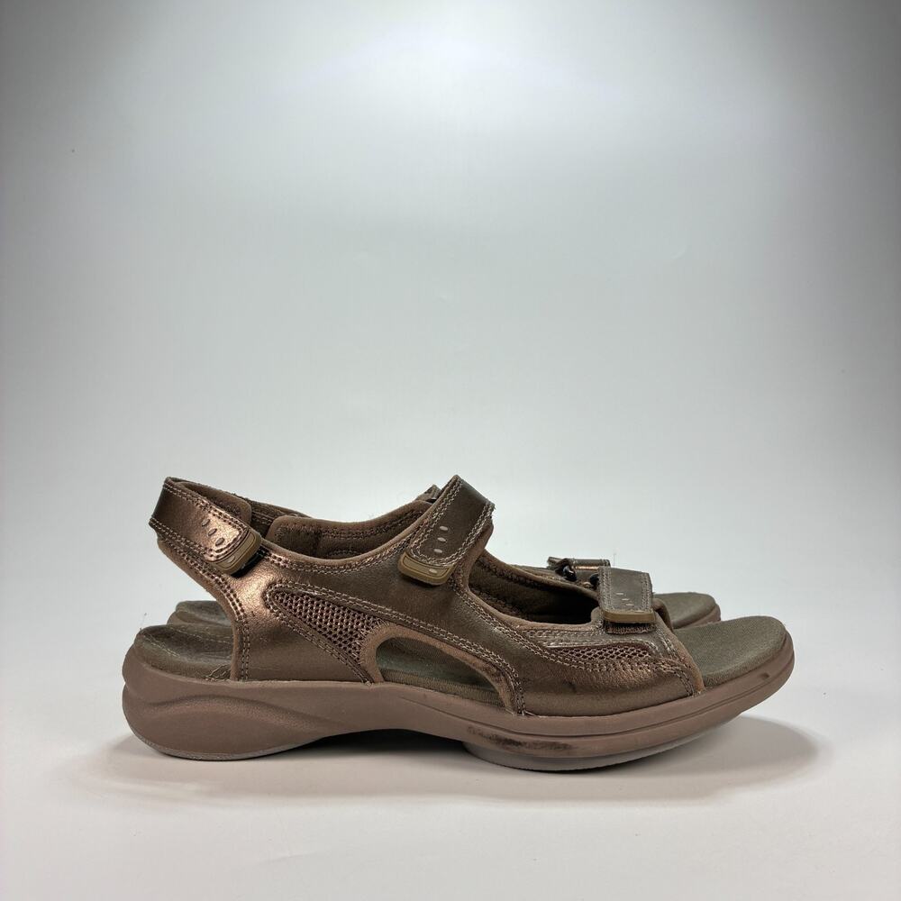 Clarks Saylie Jade Metallic Copper Sport Casual Walking Sandals Womens Size 8.5M